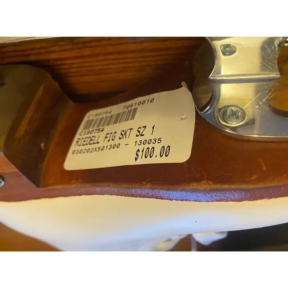 Riedell 25 Motion Figure Skates Girls Size 1 Medium - Picture 7 of 11